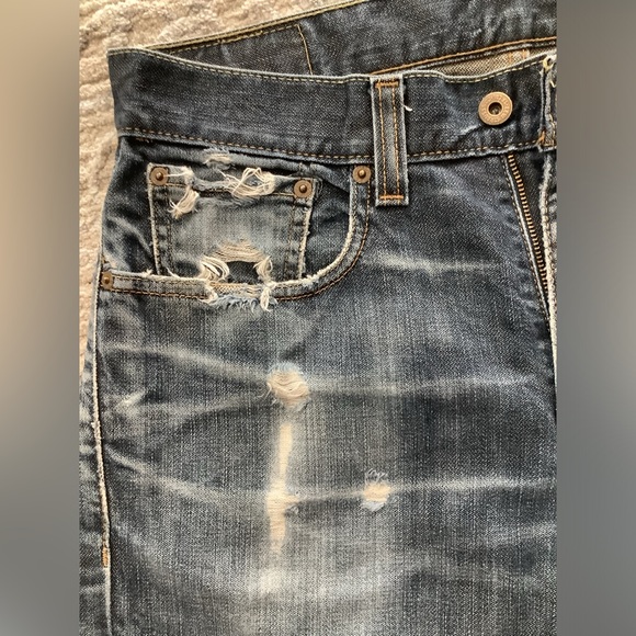 Levi’s 511 Distressed denim Red Tab jeans %100 Cotton Sz. 32x30 - Picture 6 of 11